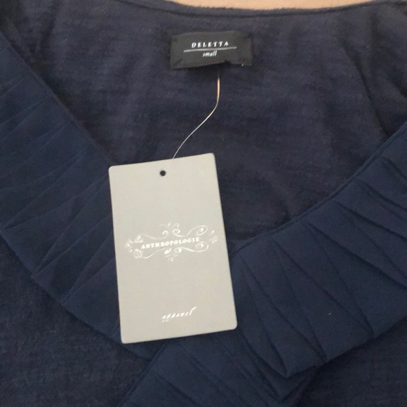 Anthro Ruffle Top, Size Small - Picture 2 of 4